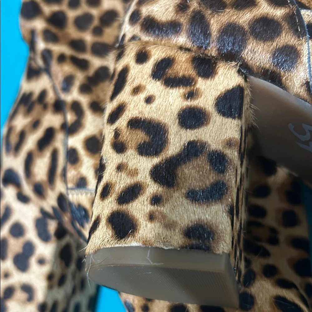 Gianni Bini, Jellenia, Leopard Print Over the Knee Boots - Picture 5 of 5